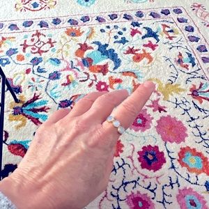 Jane Diaz Moonstone Gold Plate Ring~ Size 8